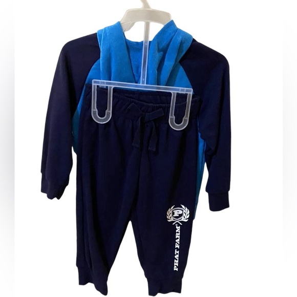 Phat Farm Boys Blue Hoodie Set 18 months - Picture 2 of 5